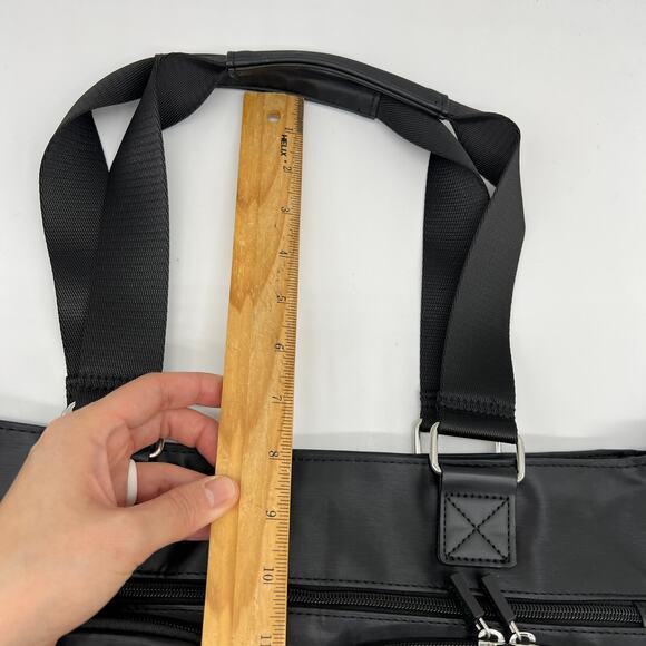 IHKWIP Cargo Catchall Tote with Two Crossbody	Straps Metallic Black - Picture 9 of 10